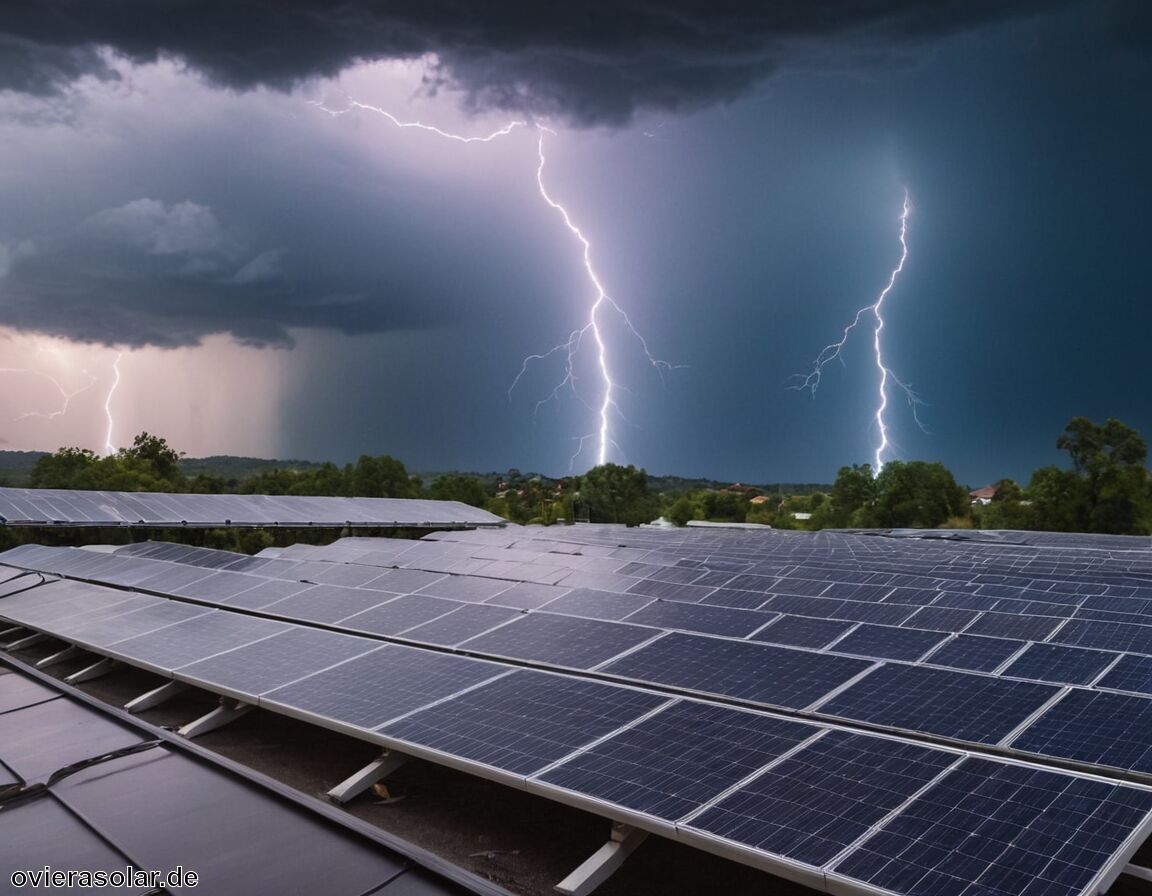 Einfluss von Gewittern und Sturm auf Anlagen - Versicherungen für Immobilien mit Photovoltaikanlagen – unterschätztes Risiko?
